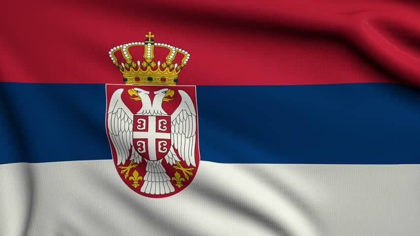 Serbian national flag